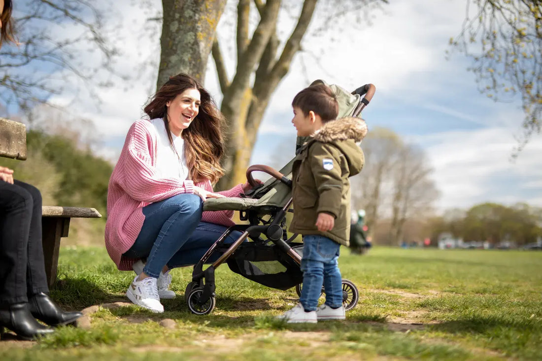 sensory walk with a Stroller