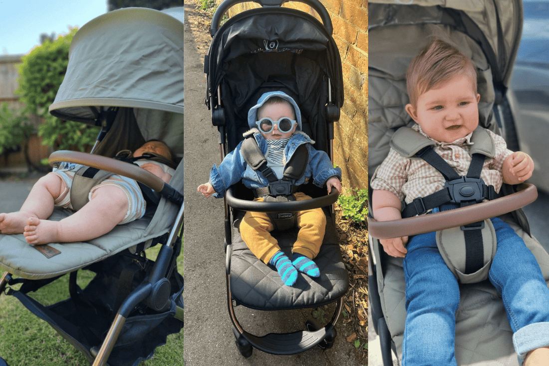 How to put a newborn baby in a pram on sale